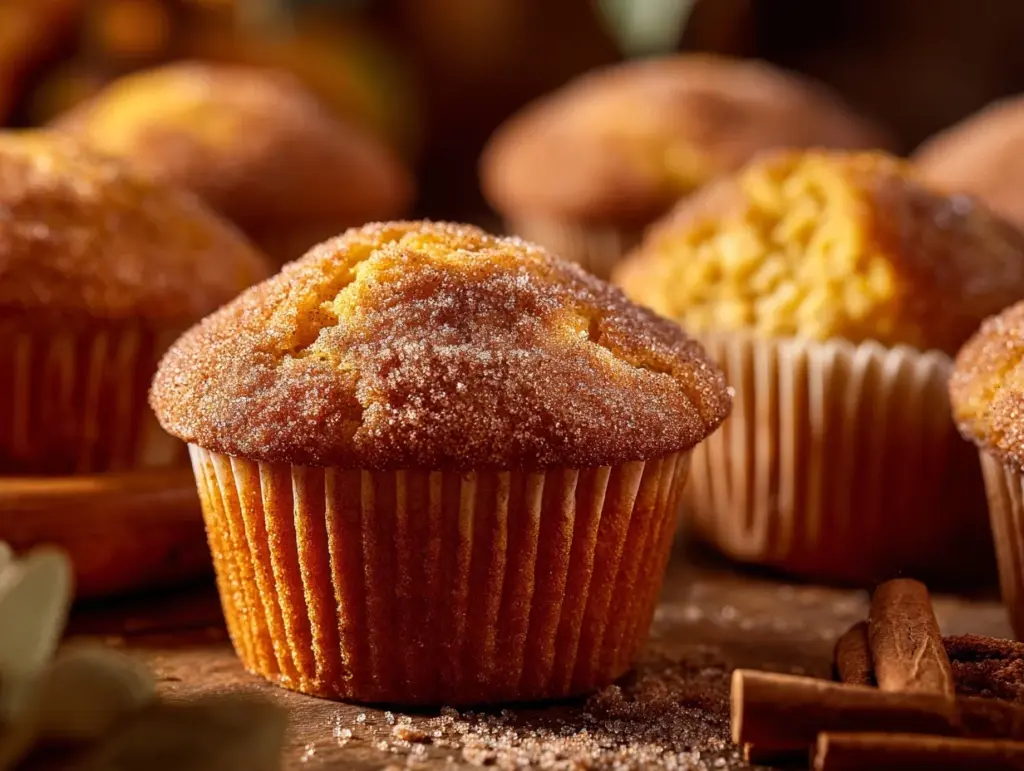 Cinnamon Sugar Pumpkin Muffins - featured image