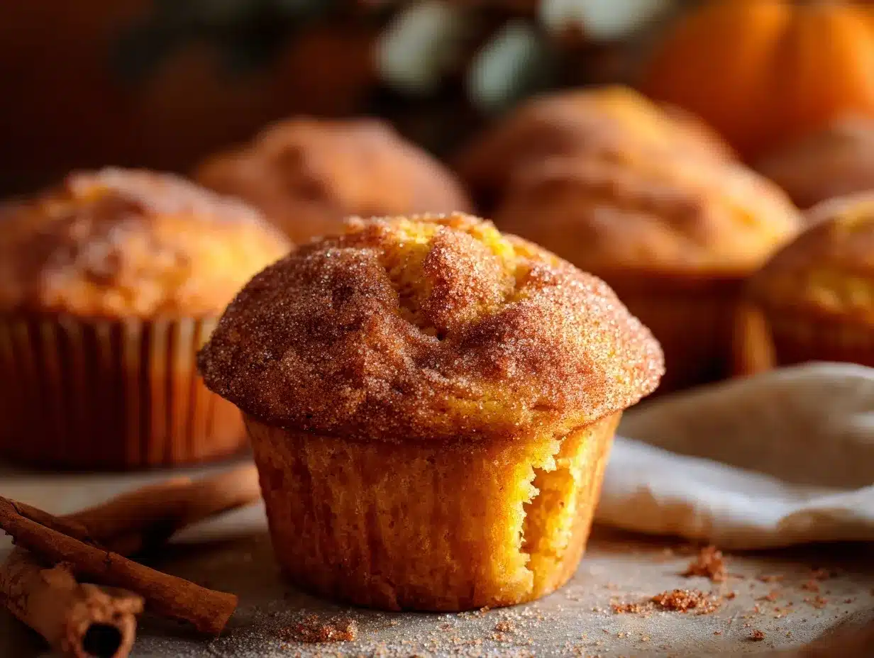 Cinnamon Sugar Pumpkin Muffins preparation steps