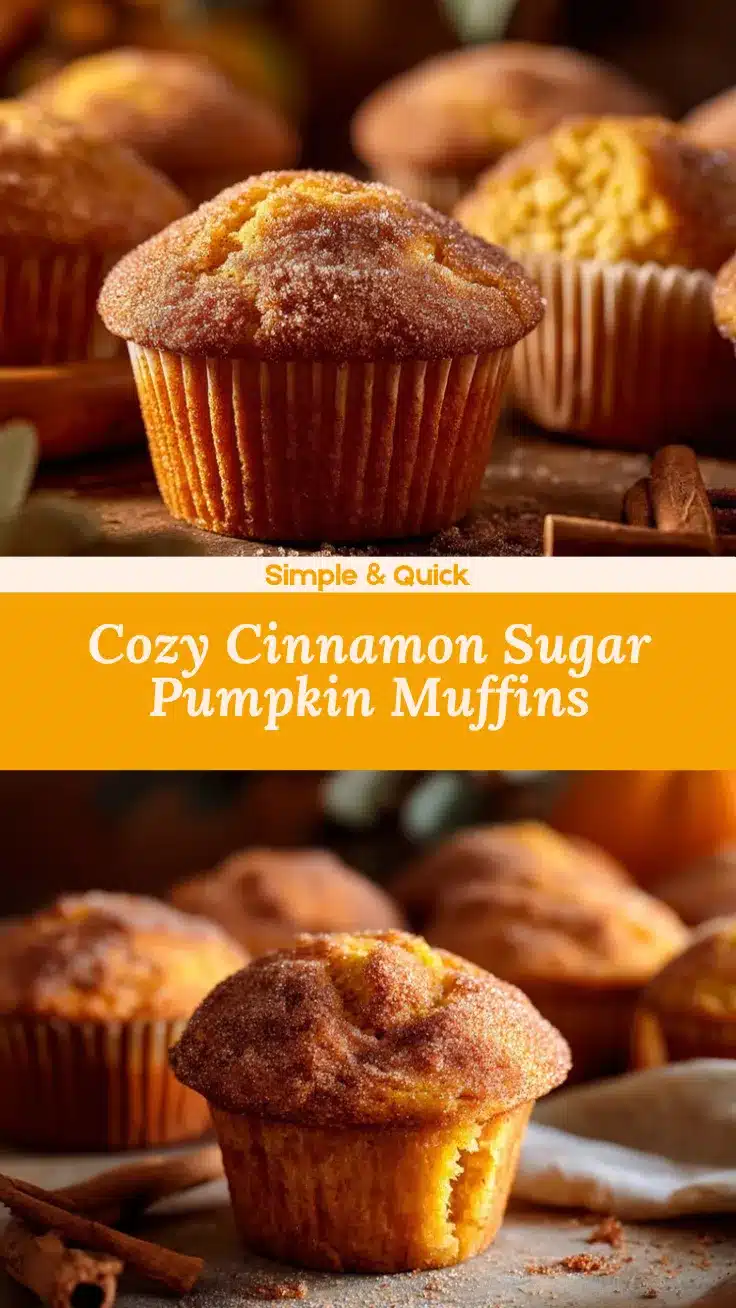 Cinnamon Sugar Pumpkin Muffins recipe