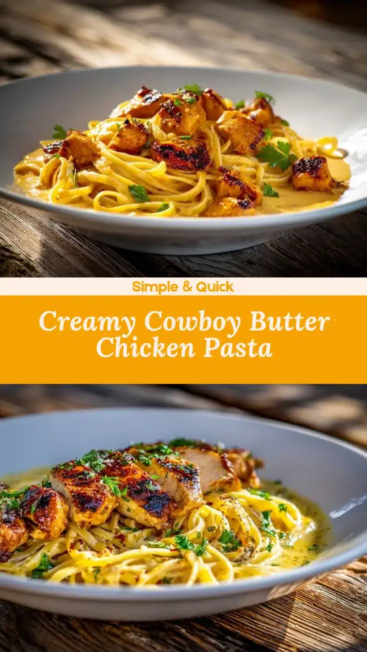 Cowboy Butter Chicken Linguine recipe