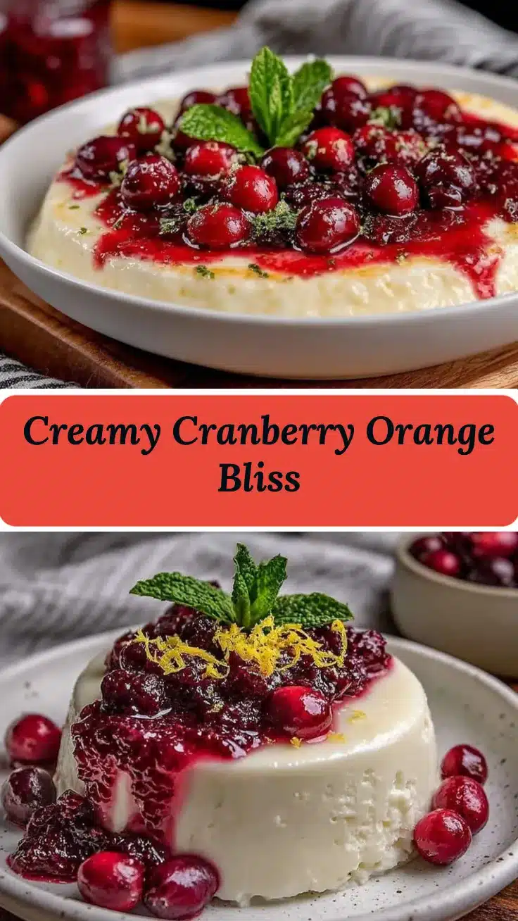cranberry orange panna cotta recipe