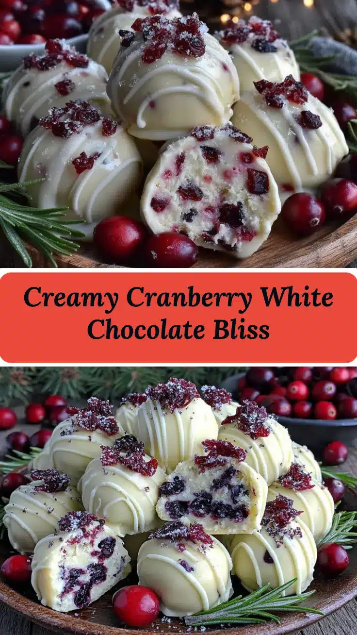 cranberry white chocolate truffles recipe