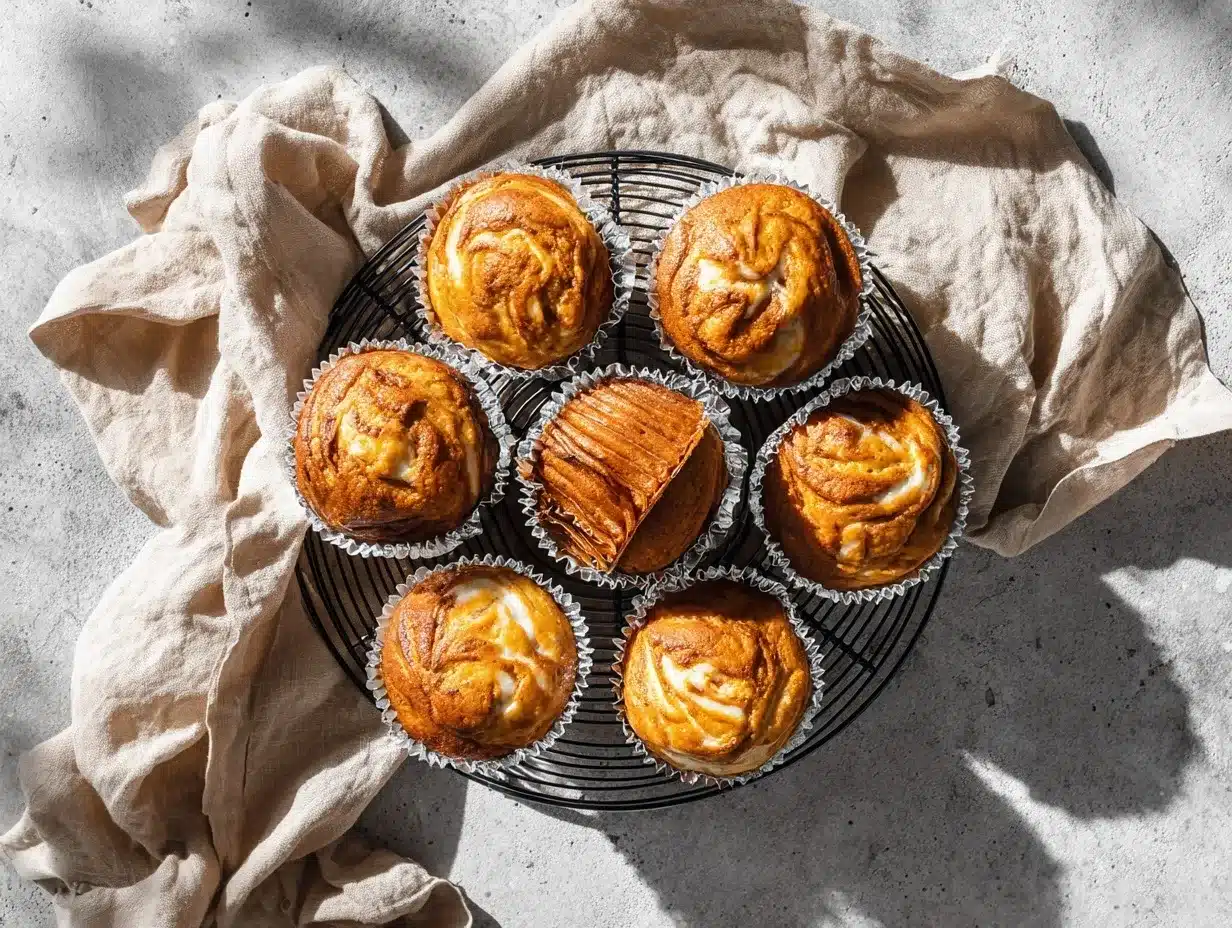 cream cheese pumpkin muffins preparation steps