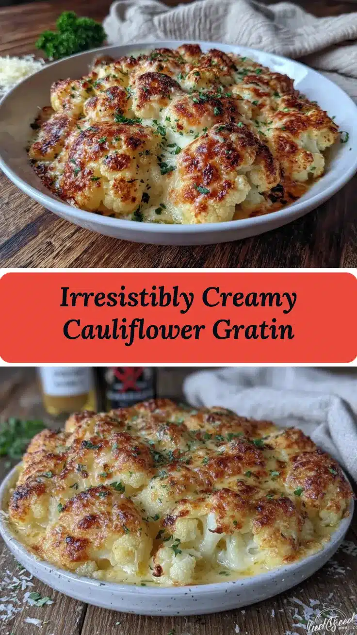 creamy cauliflower gratin recipe