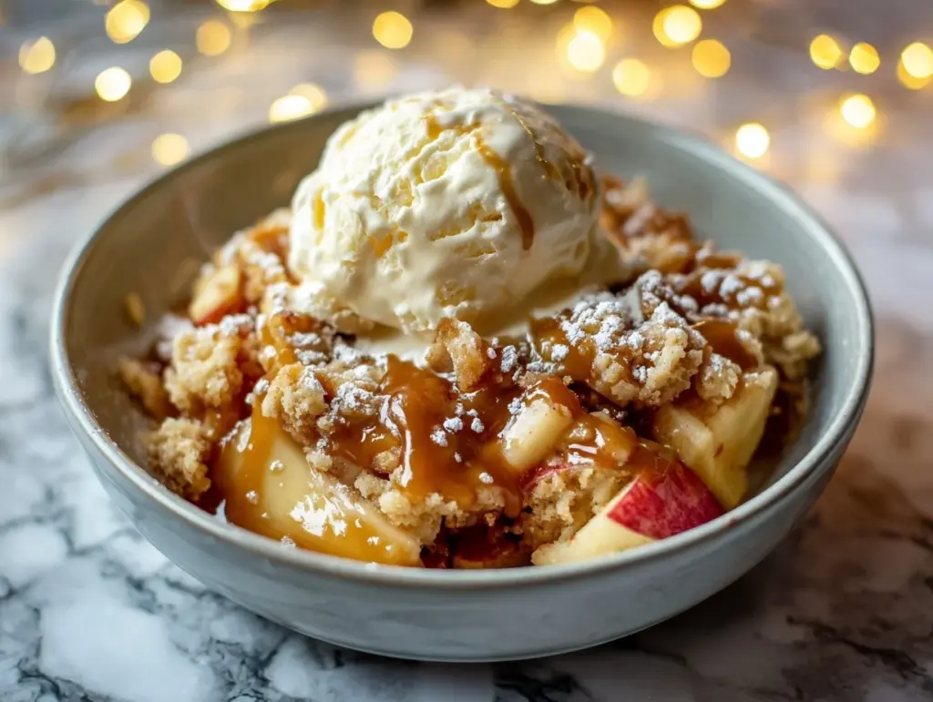 Crockpot Caramel Apple Dump Cake - featured image