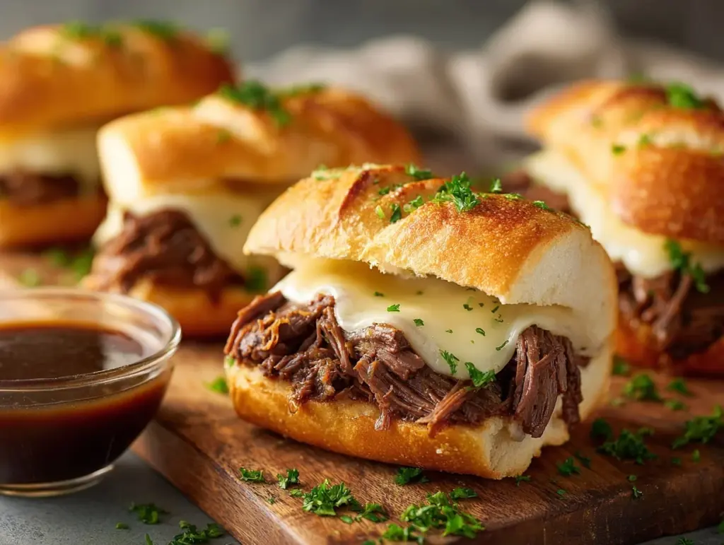 Crockpot French Dip Sandwiches - featured image