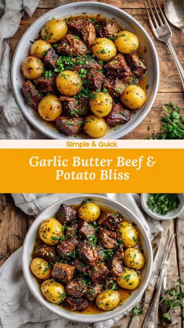 Crockpot Garlic Butter Beef Bites recipe