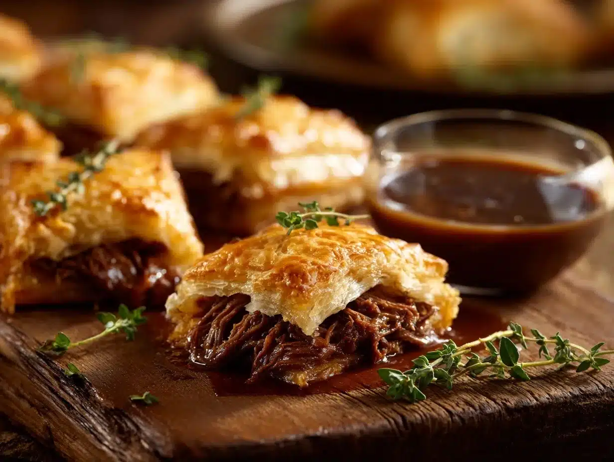 French Dip Squares preparation steps