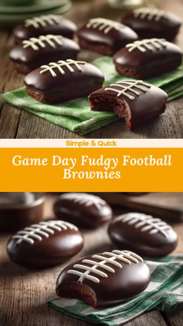 fudgy football brownies recipe