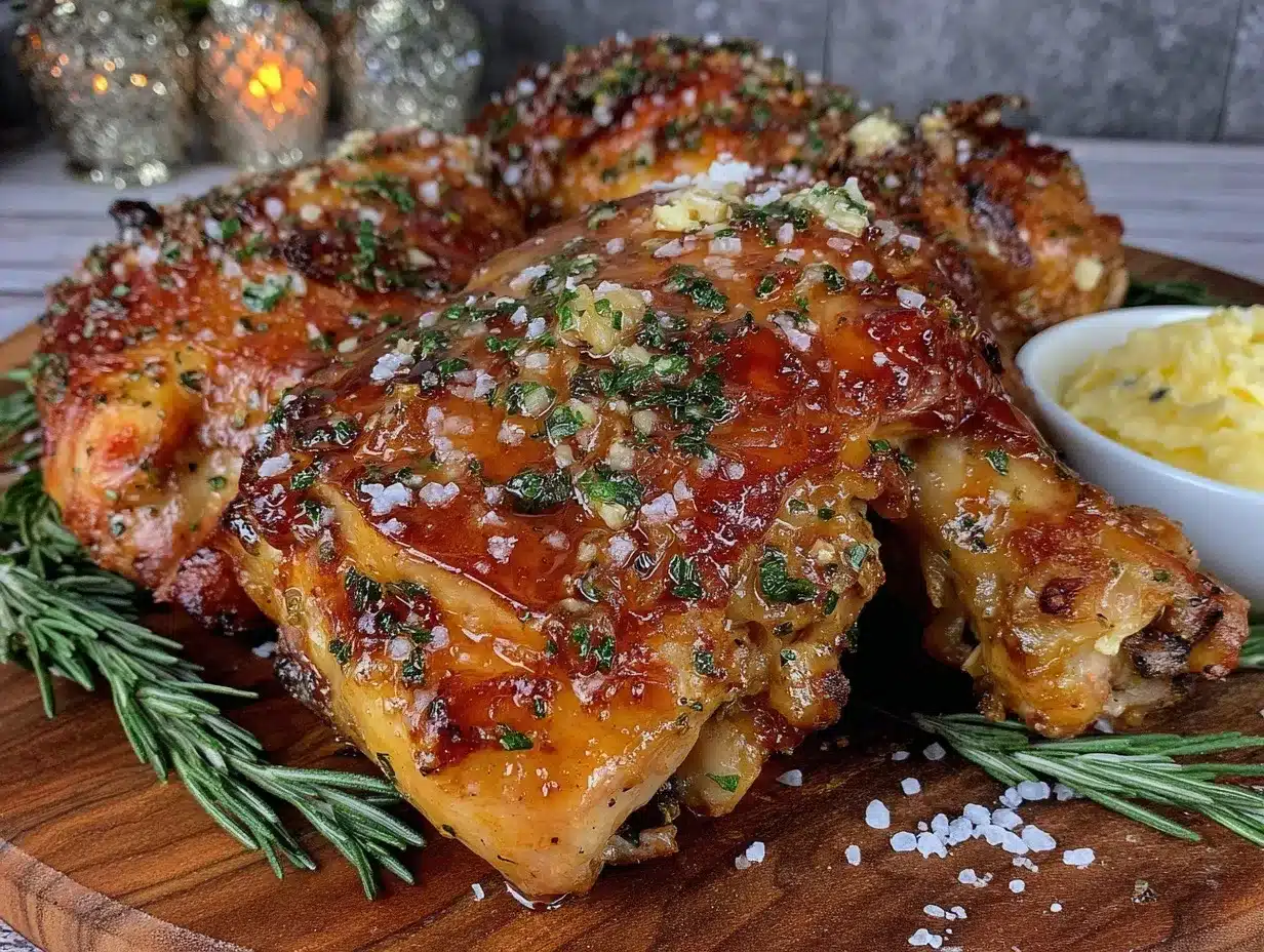 garlic butter roasted turkey legs preparation steps