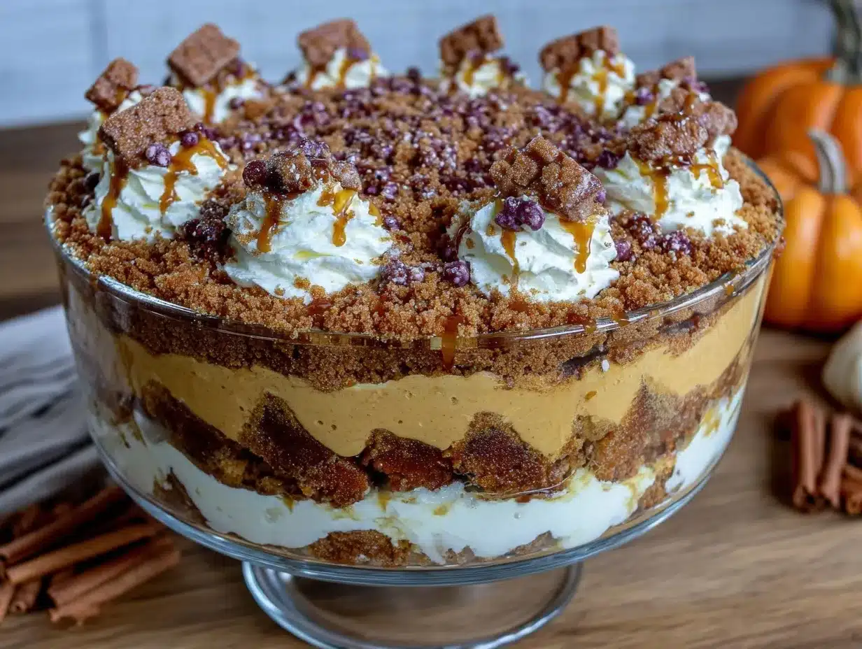 gingerbread pumpkin trifle preparation steps