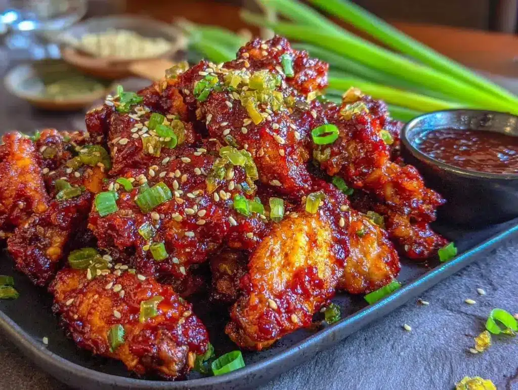 gochujang chicken wings - featured image