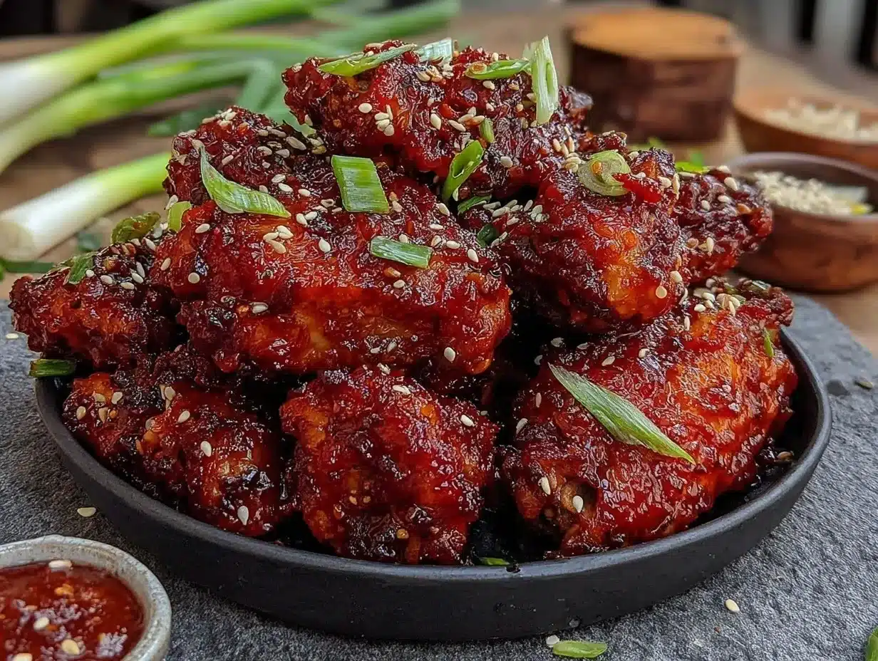 gochujang chicken wings preparation steps