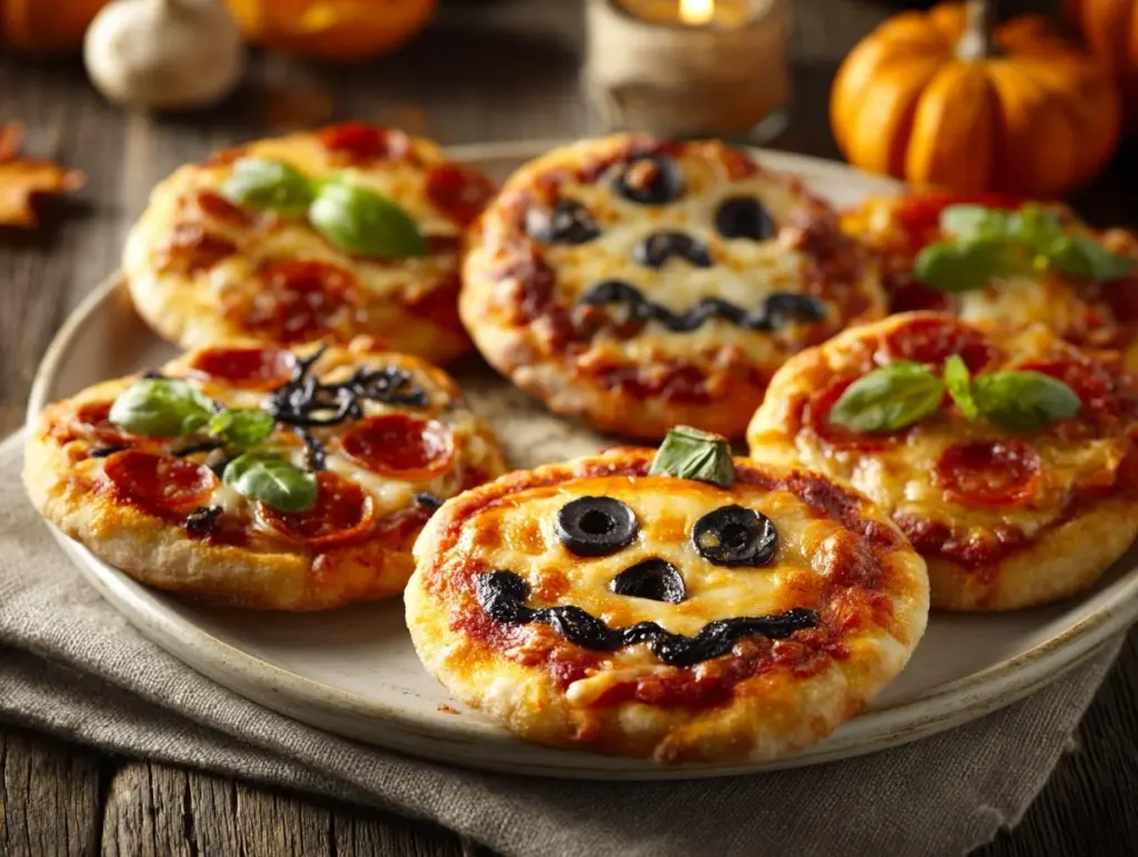 Halloween Mini Pizzas - featured image