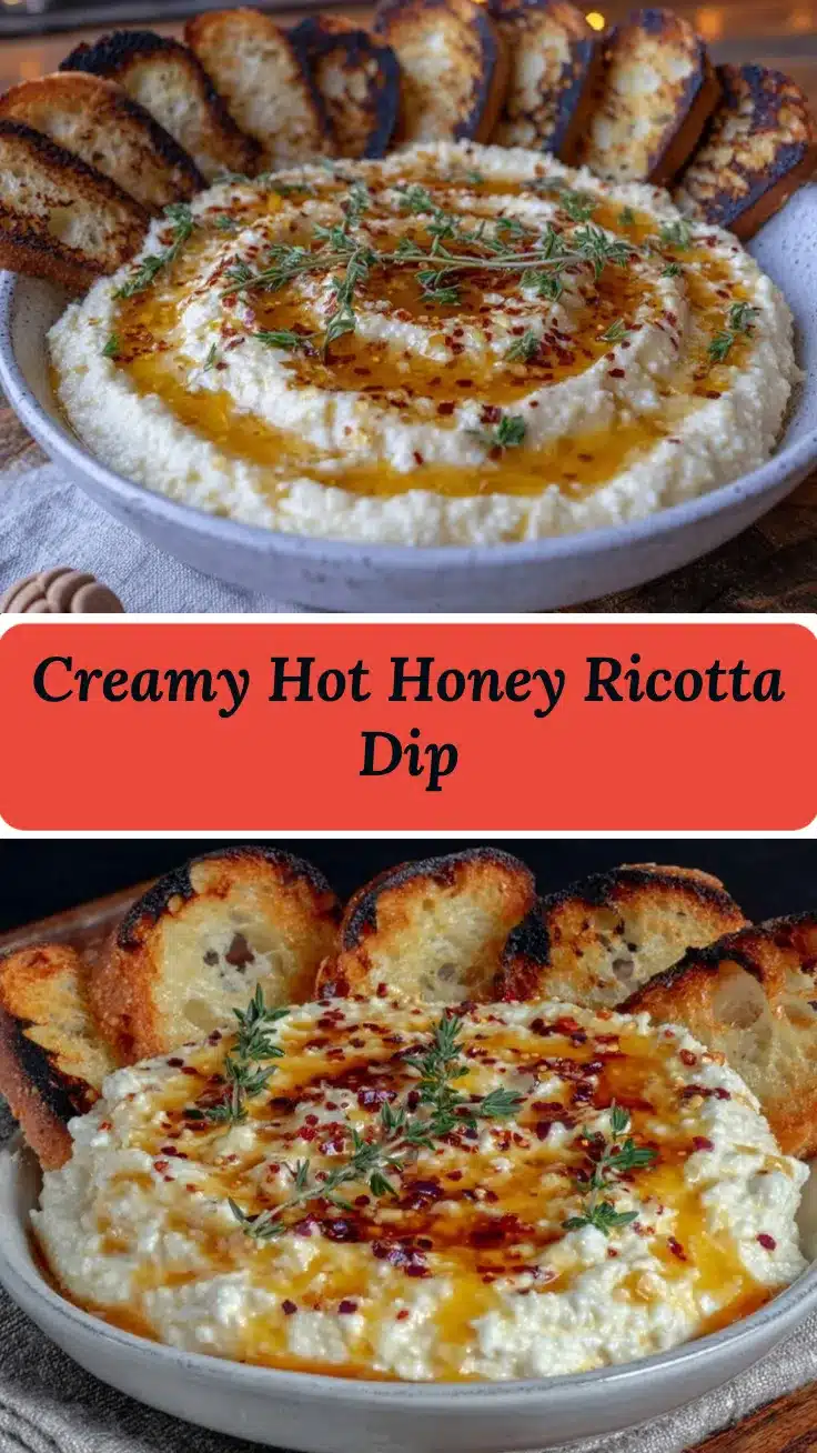 hot honey whipped ricotta dip recipe