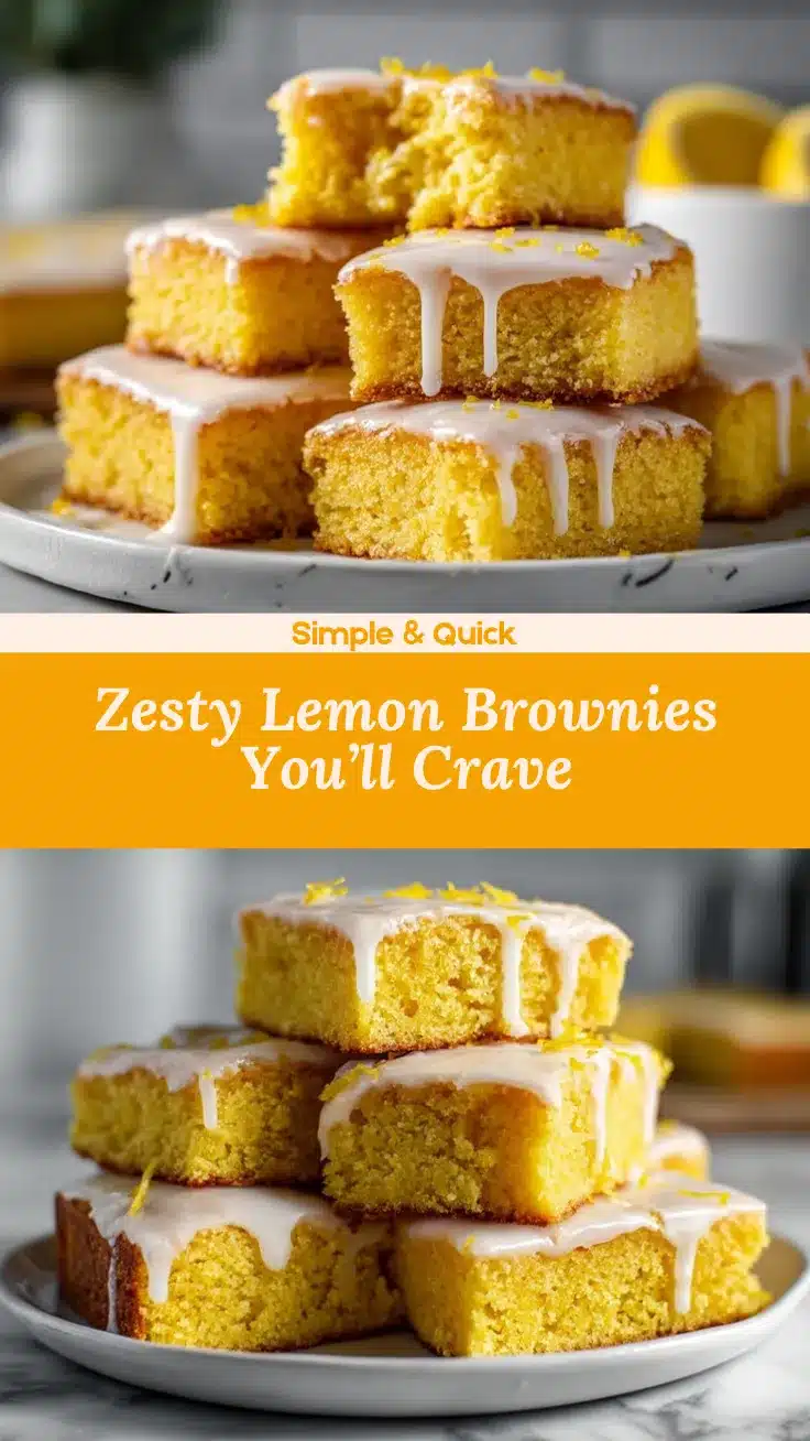 Lemon Brownies recipe