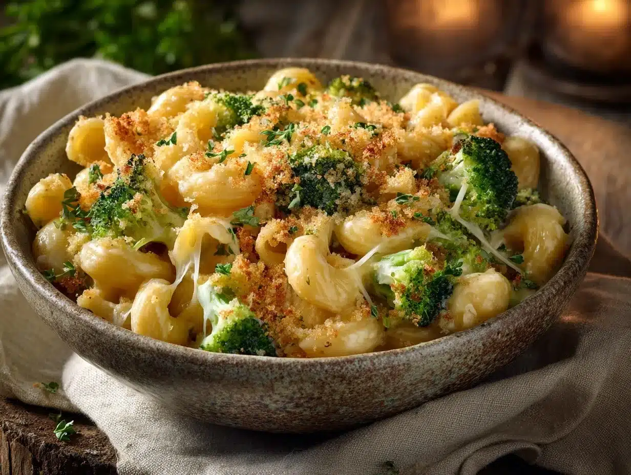 mac and cheese with broccoli preparation steps