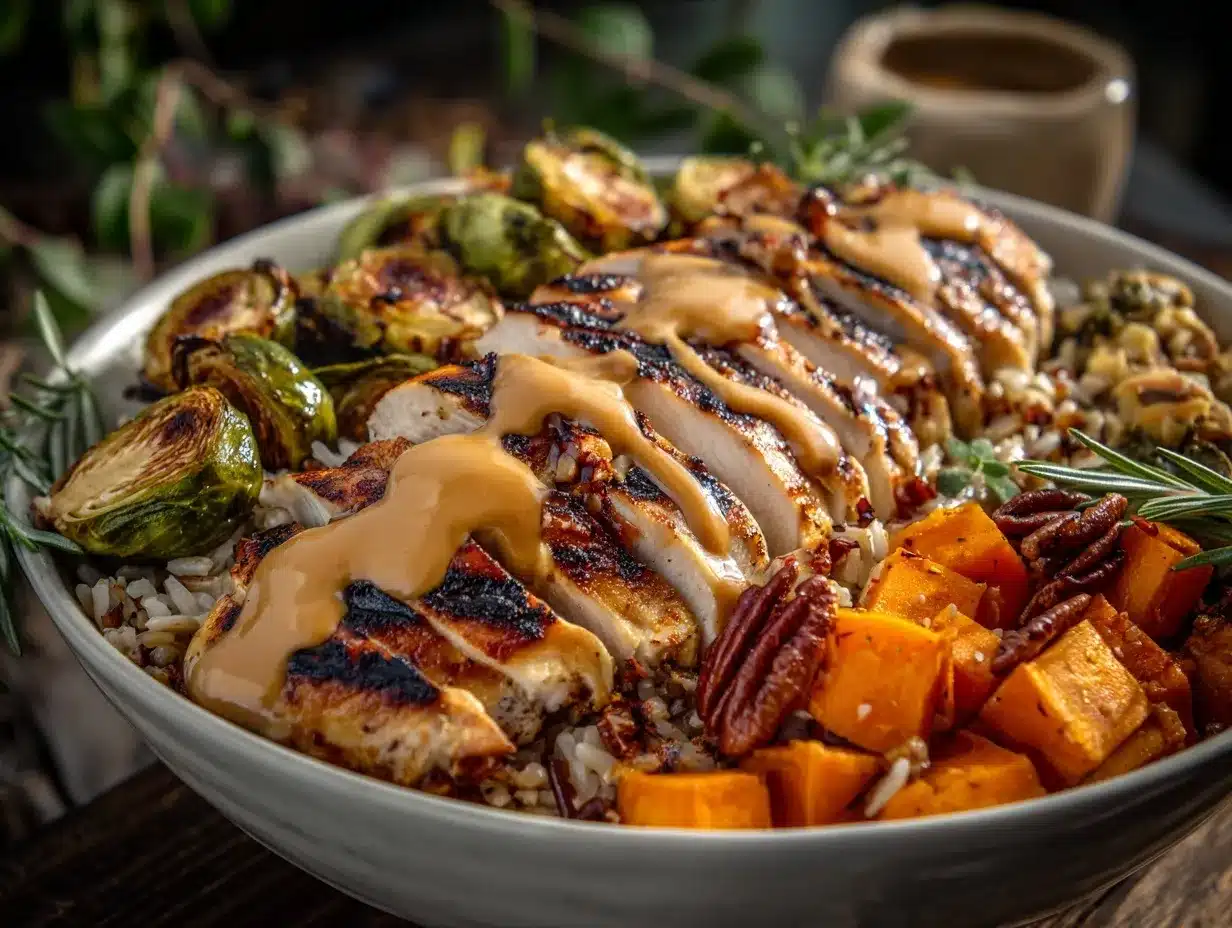 Maple Dijon Chicken Bowl preparation steps