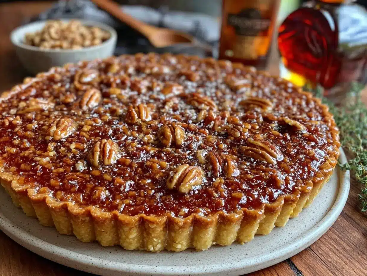 maple walnut tart preparation steps