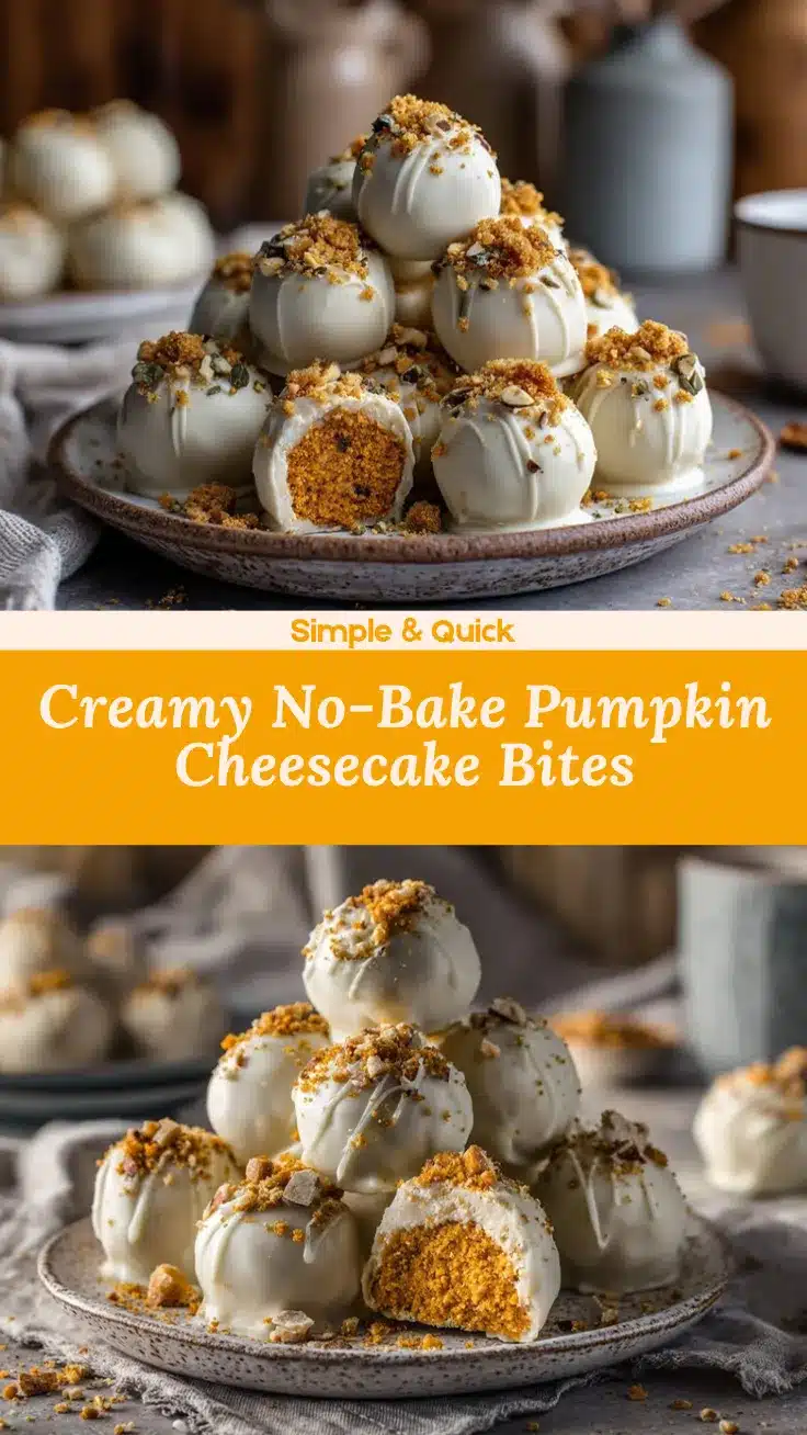 No-Bake Pumpkin Cheesecake Balls recipe