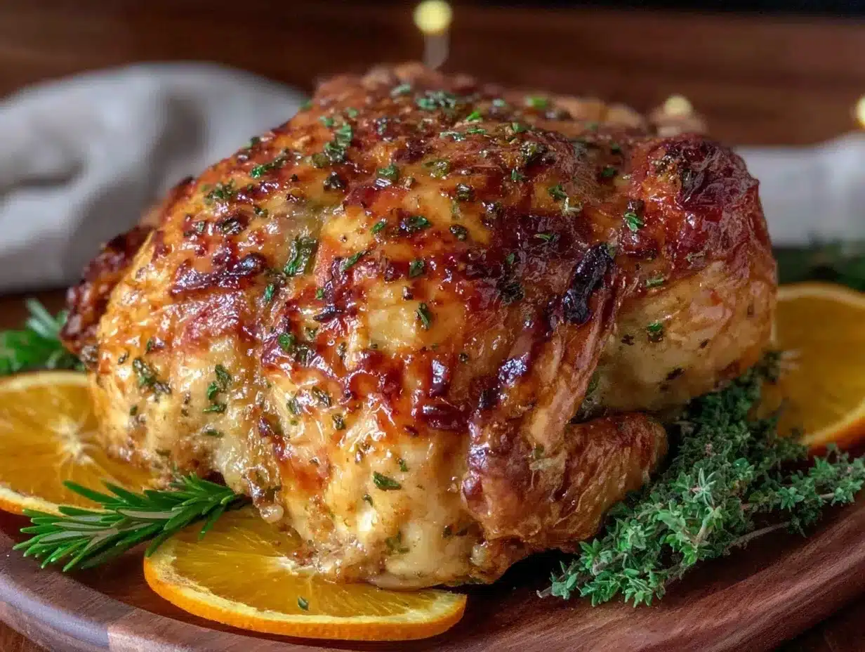 orange herb butter turkey preparation steps