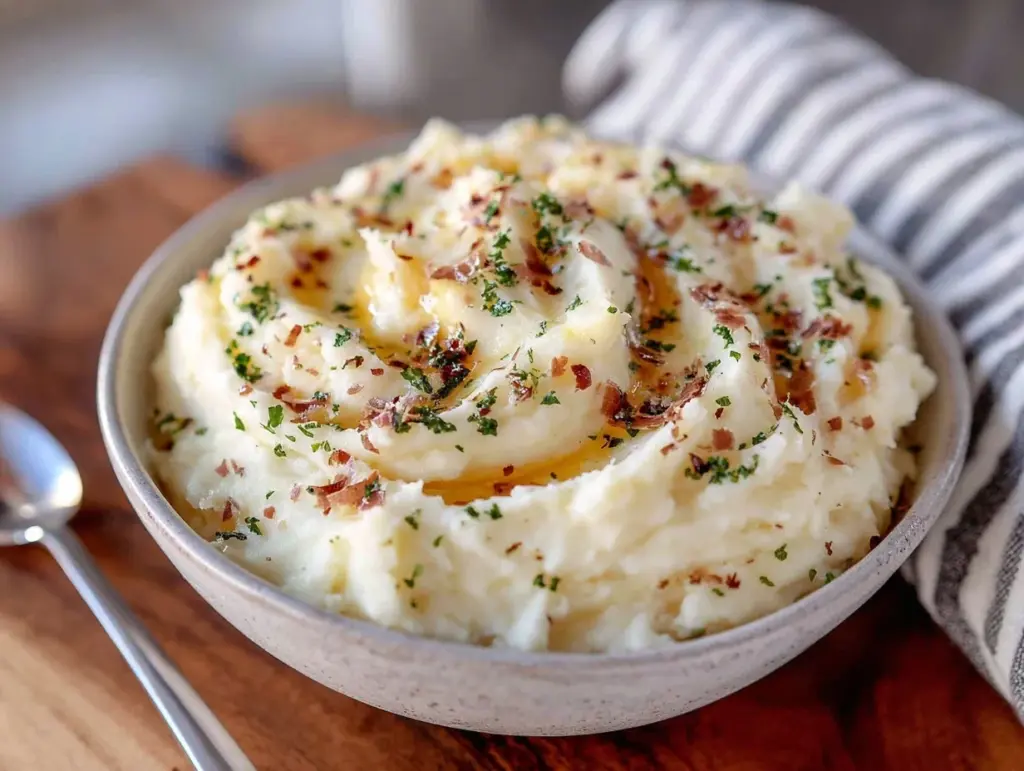 parmesan truffle mashed potatoes - featured image