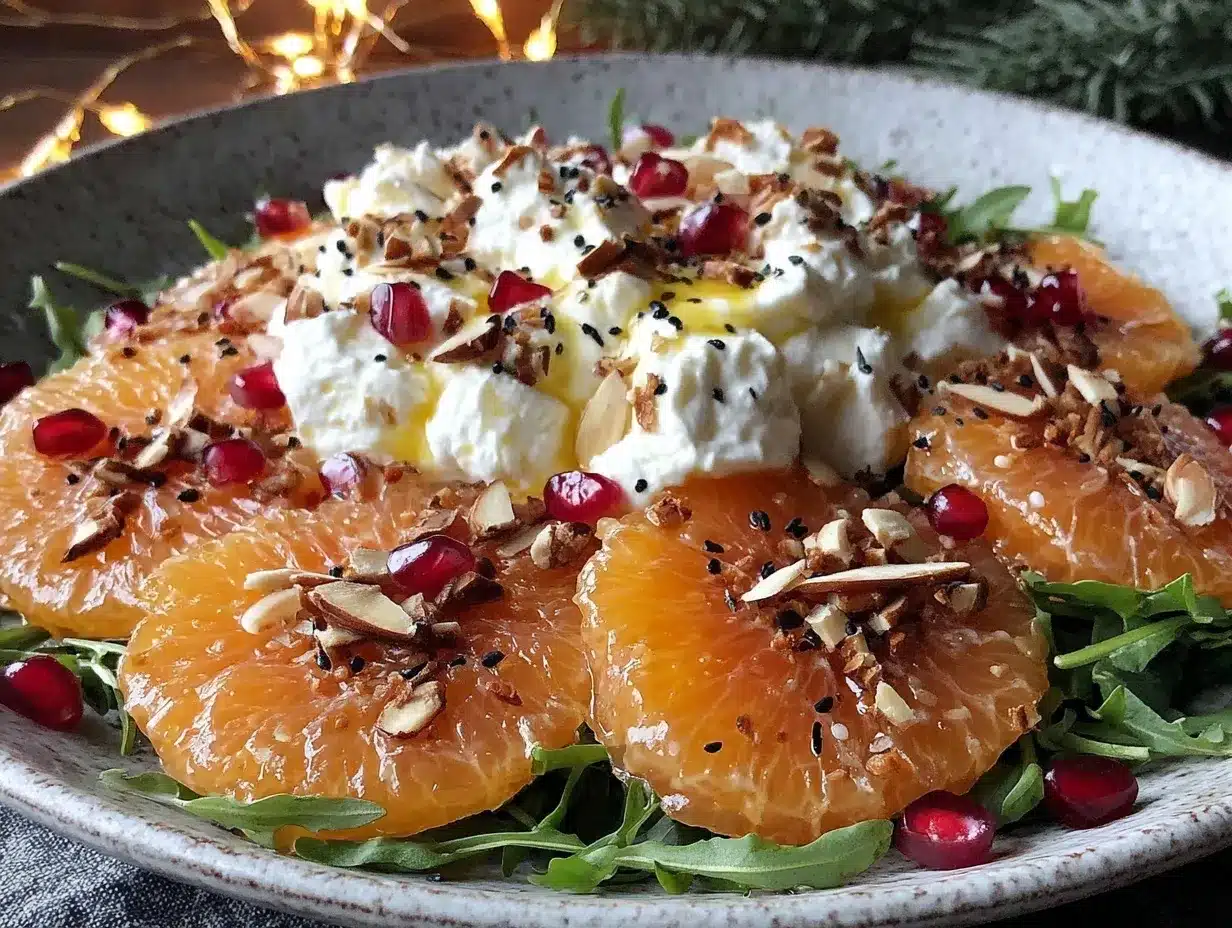 persimmon and burrata salad preparation steps