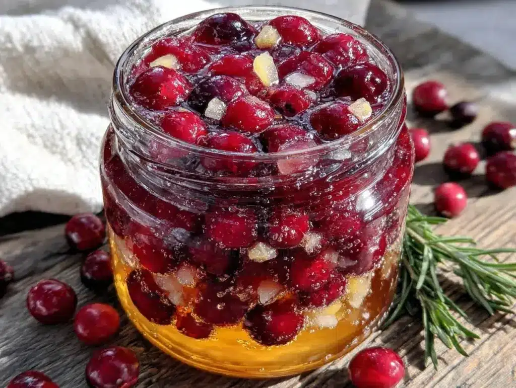 pickled cranberries - featured image