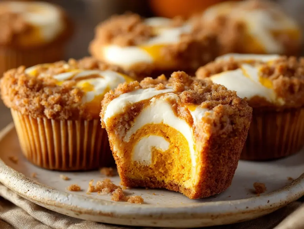 Pumpkin Cheesecake Muffins - featured image