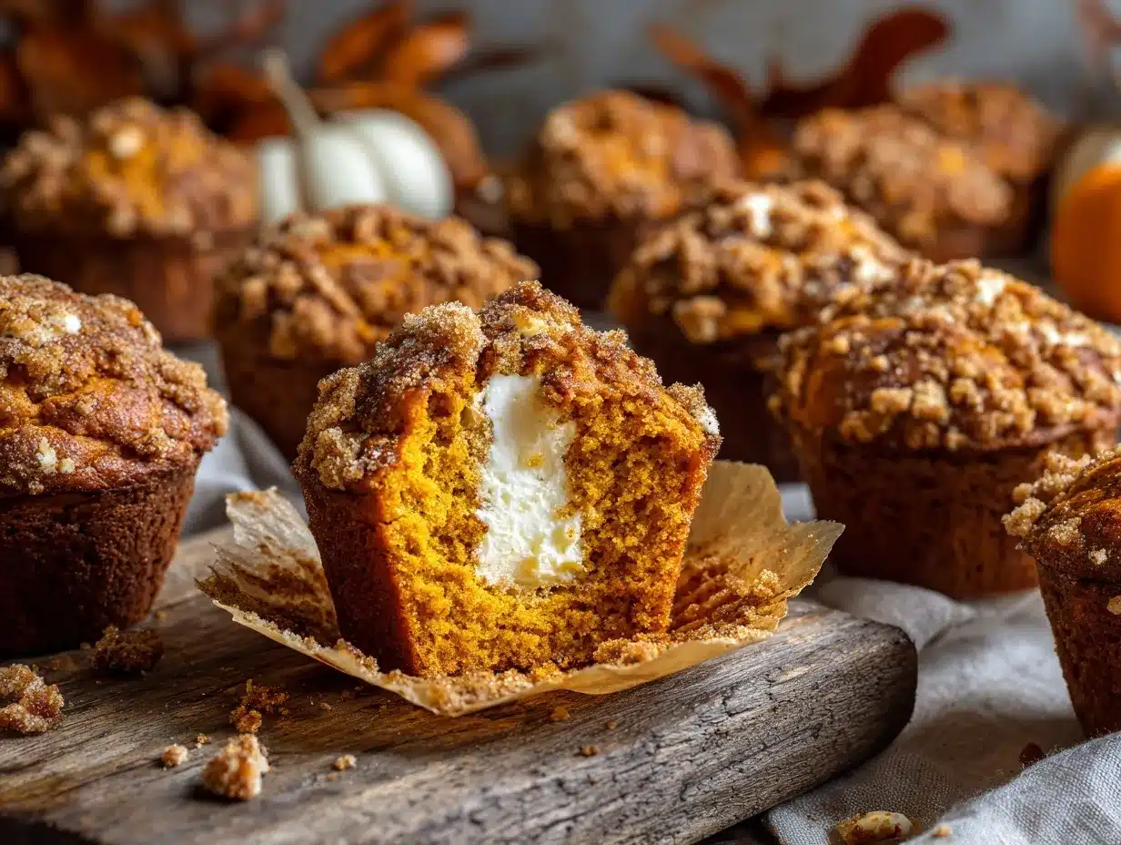 Pumpkin Cream Cheese Muffins preparation steps