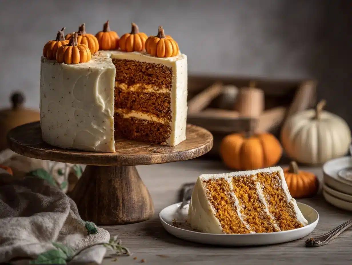 Pumpkin Layer Cake preparation steps