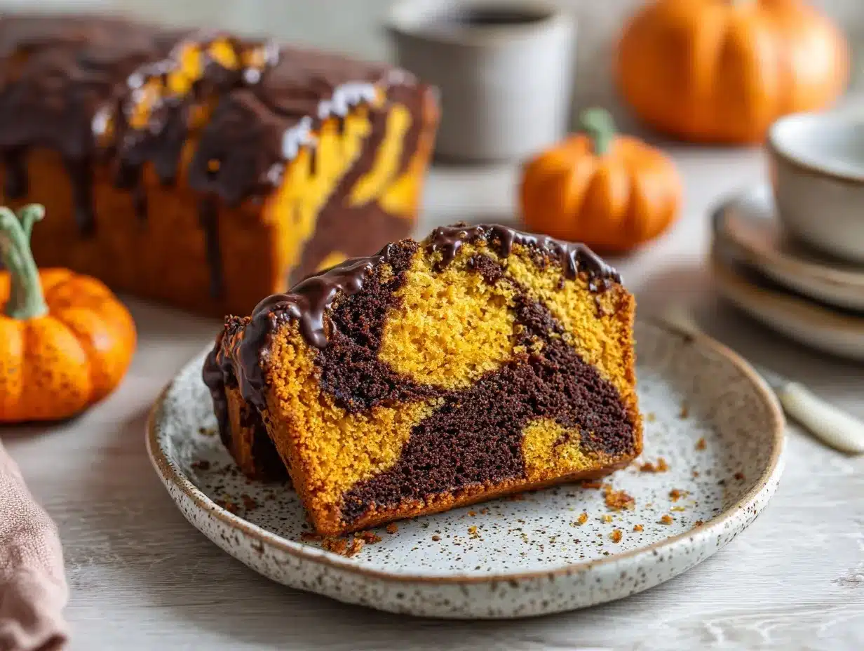 Pumpkin Marble Cake preparation steps