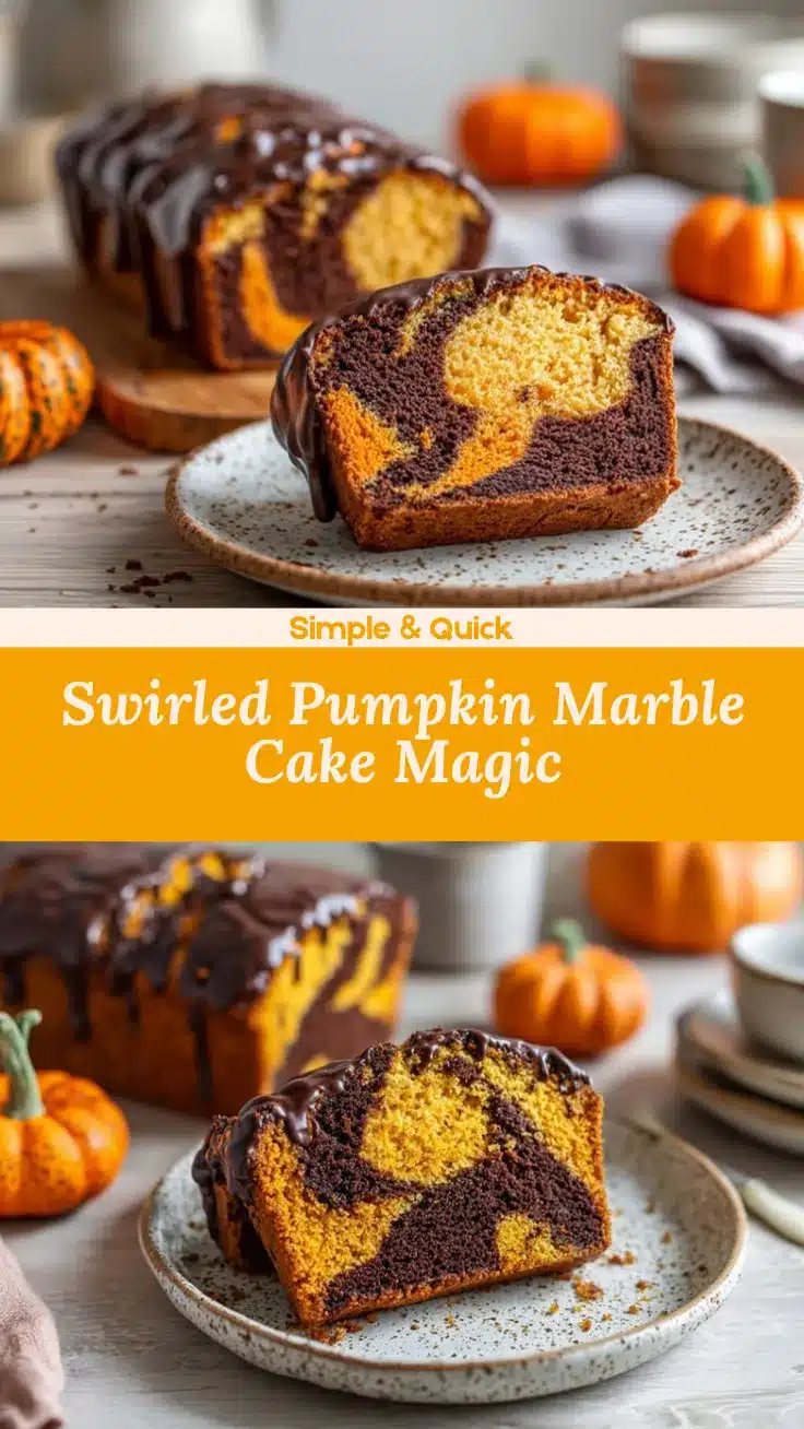 Pumpkin Marble Cake recipe