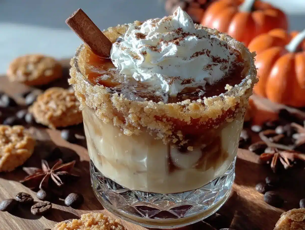 Pumpkin Spice White Russian preparation steps