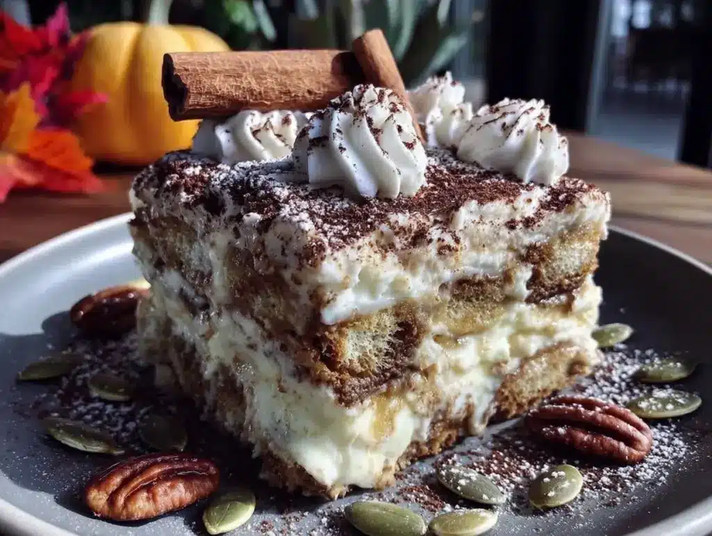 pumpkin tiramisu - featured image