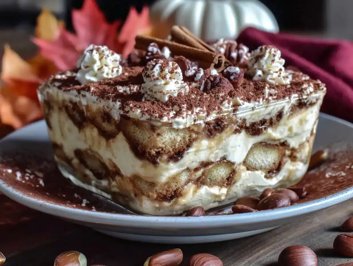 pumpkin tiramisu preparation steps