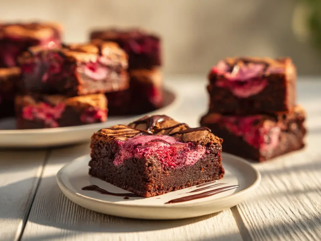 Raspberry Swirl Brownies - featured image