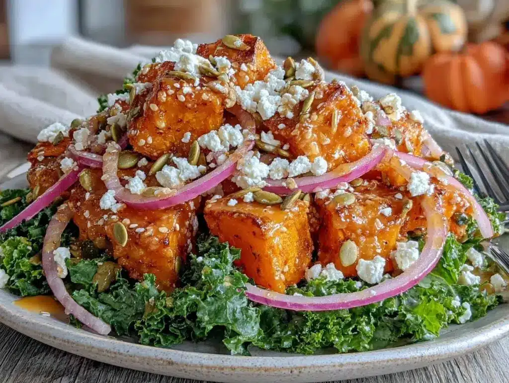 roasted butternut squash salad - featured image