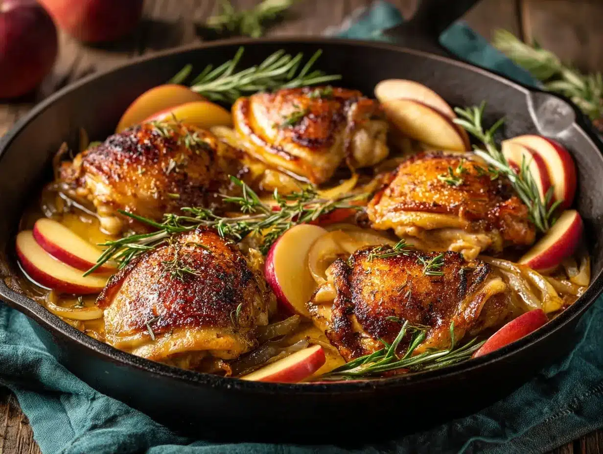 Rosemary Apple Cider Chicken preparation steps