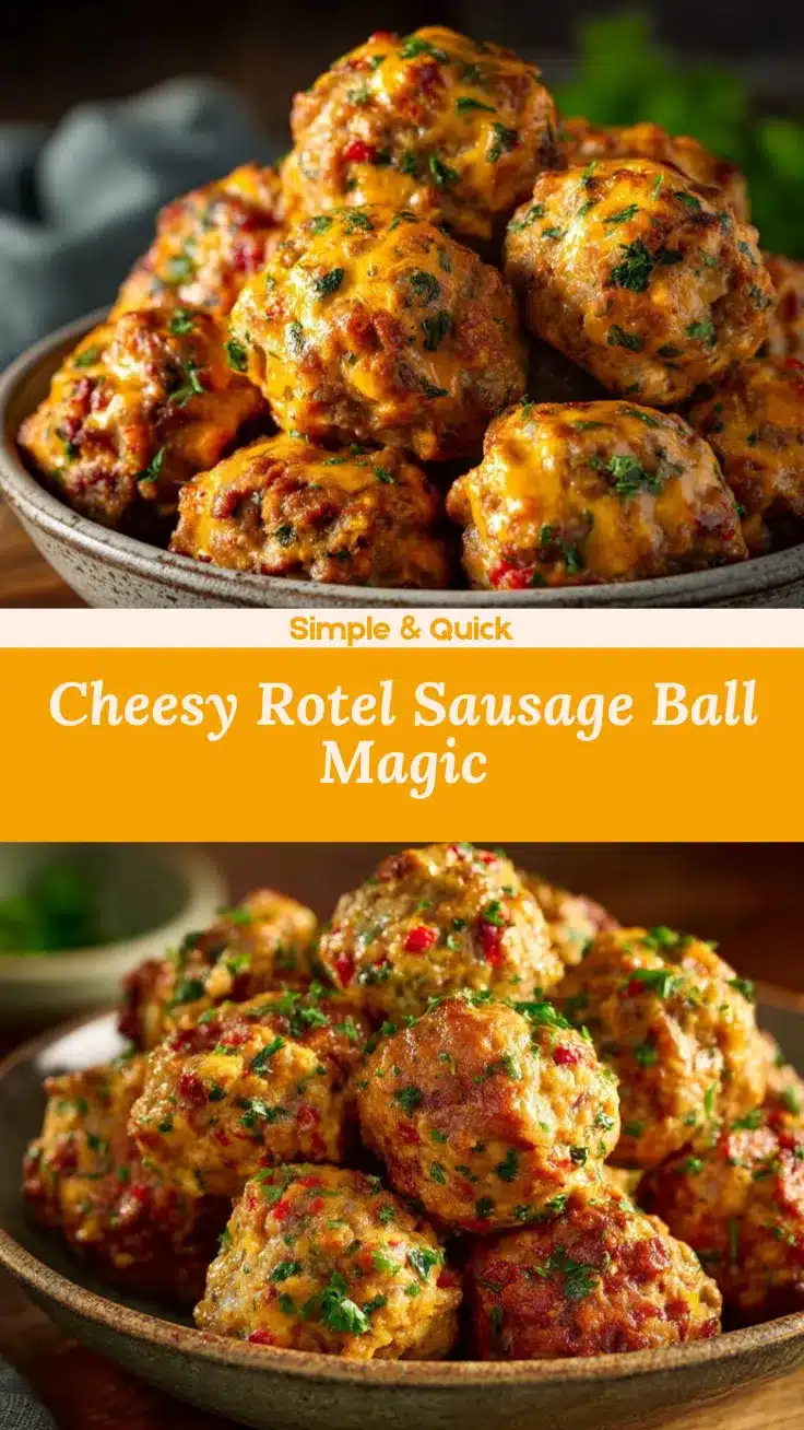 Rotel cream cheese sausage balls recipe