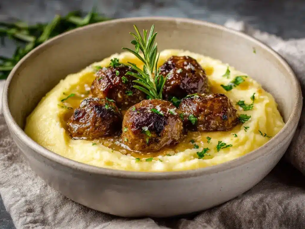 Salisbury steak meatballs - featured image
