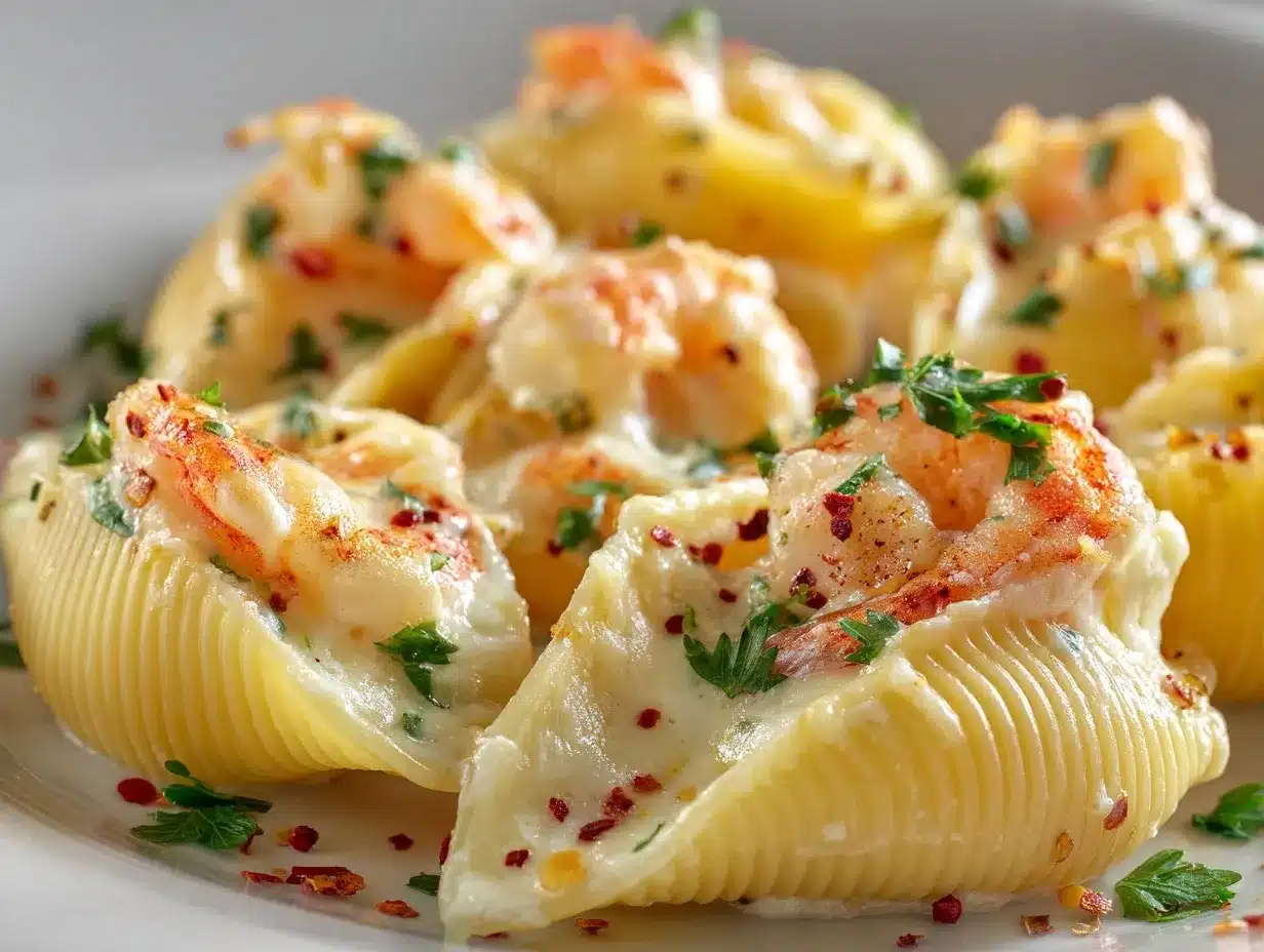 seafood stuffed shells preparation steps