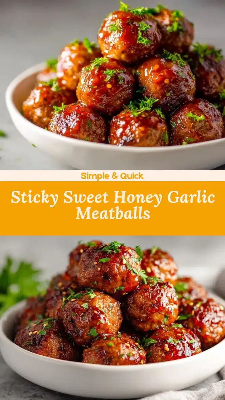 slow cooker honey garlic meatballs recipe
