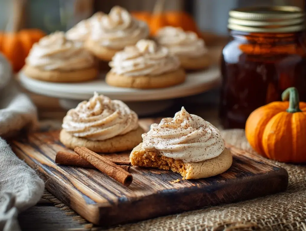 soft pumpkin cookies - featured image
