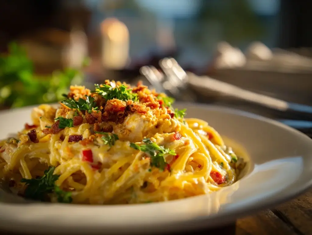 Southern Chicken Spaghetti Casserole - featured image
