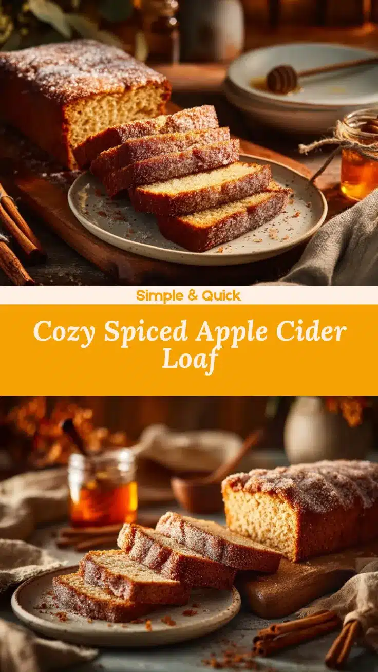spiced apple cider donut loaf recipe