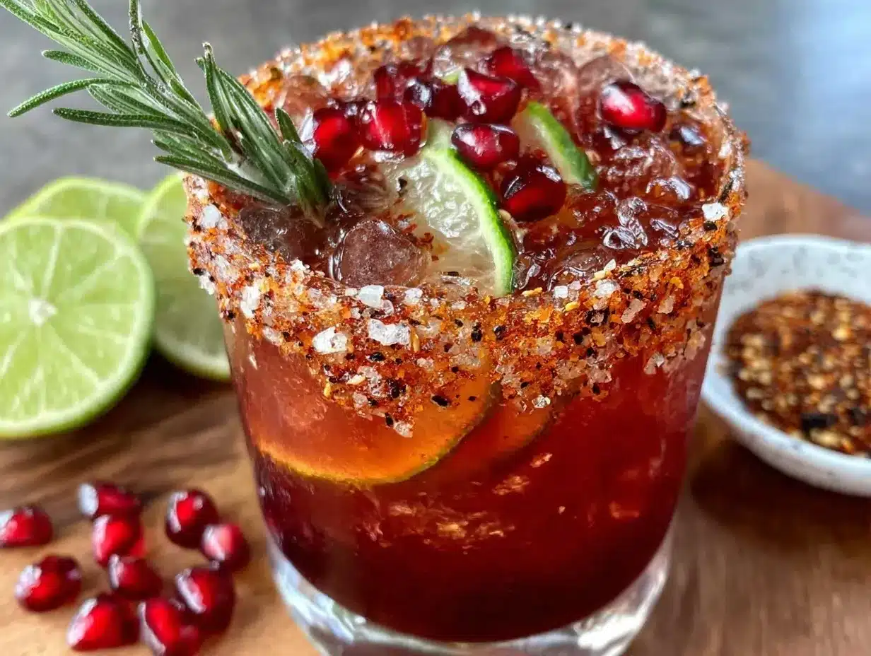 spiced pomegranate margarita preparation steps
