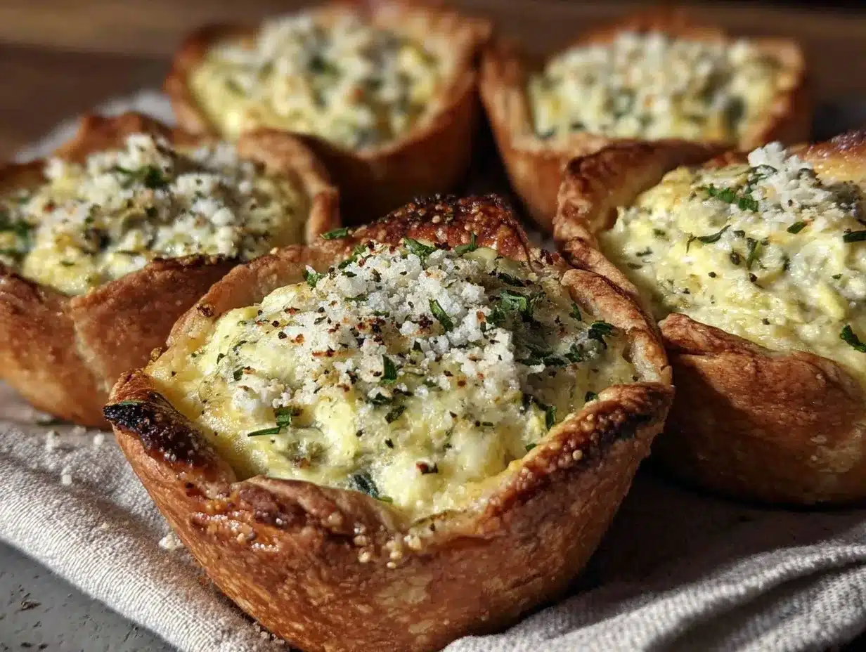 spinach artichoke tartlets preparation steps