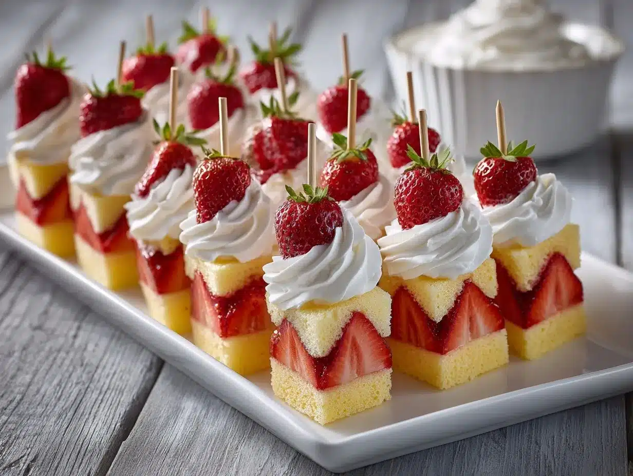 Strawberry Shortcake Kabobs preparation steps