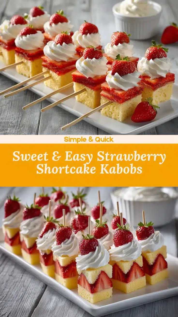 Strawberry Shortcake Kabobs recipe